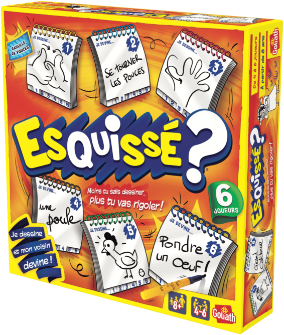 Goliath - Esquisse 6 joueurs - Jeu d'ambiance - a partir de 8 ans