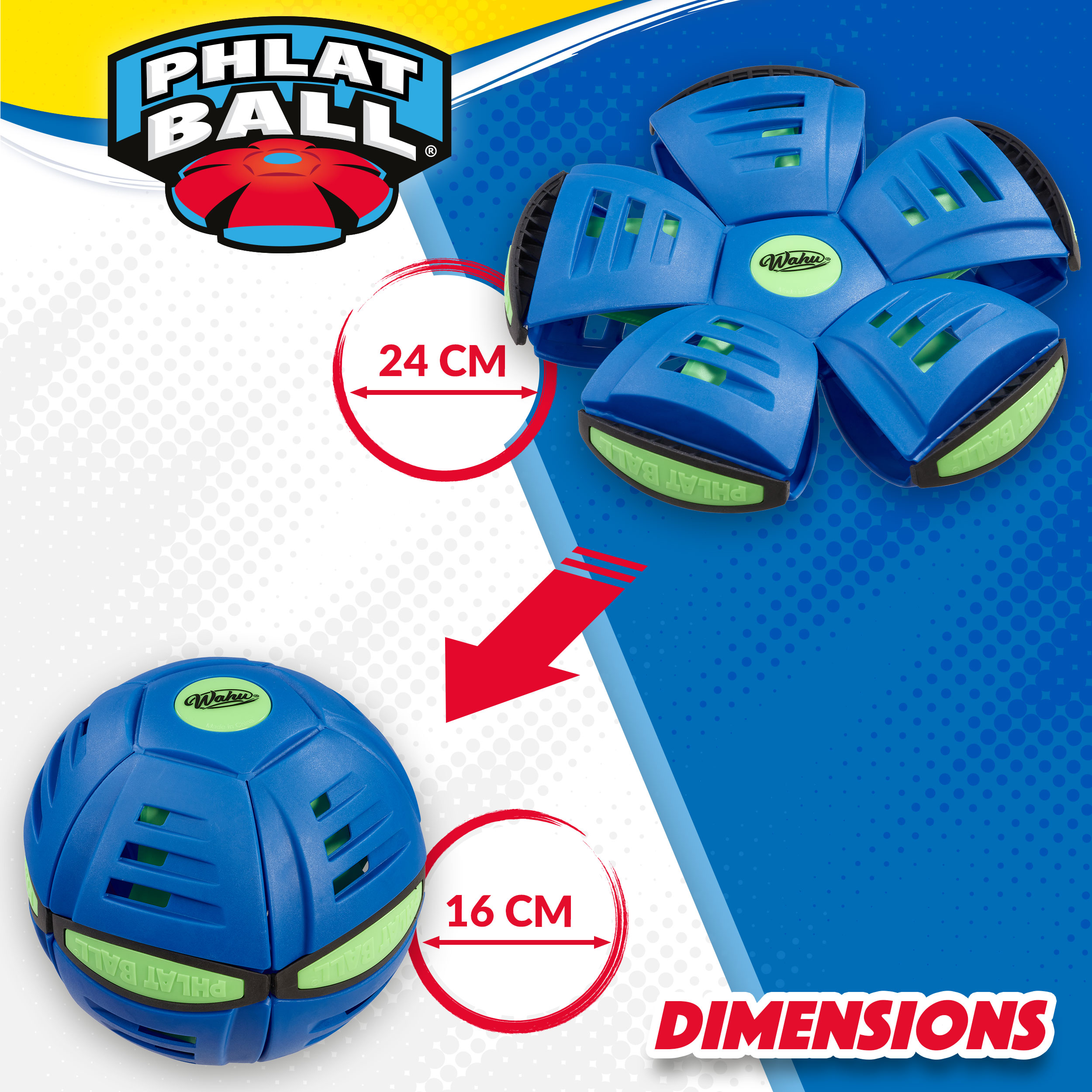 Wahu Phlat Ball Classic Bleu
