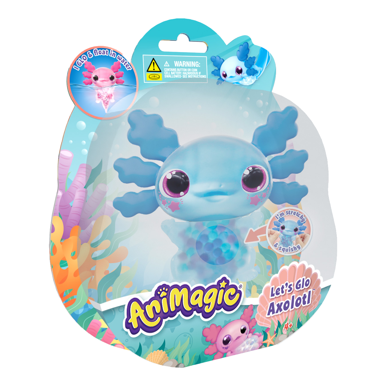 Animagic Let's Glo - Axolotl Bleu