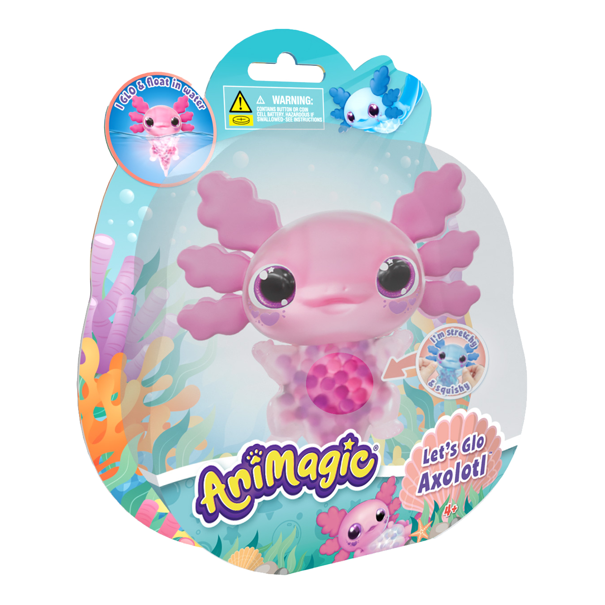 Animagic Let's Glo - Axolotl Rose